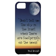 Paul Brandt quote moon sunset design iPhone 5C case More