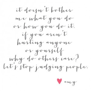 Stop Judging People Quotes