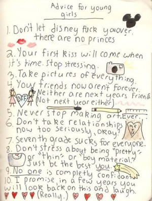 advice for young girls