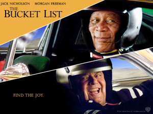 today i happened to watch a movie called the bucket list the movie was ...