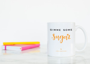 Gimme Some Sugar” Sweet Southern Sayings White Ceramic Mug