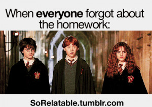... homework, lol, meme, post, quote, quotes, relatable, ron weasley
