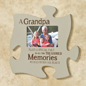 Home > Grandpa Photo Frame Puzzle Piece Wall Art