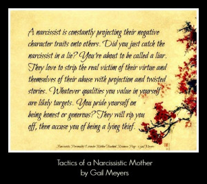 honestly do not believe a narcissistic personality disordered mother ...