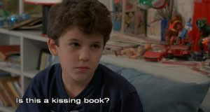 ... why they don t like it in books because kissin makes a book girly