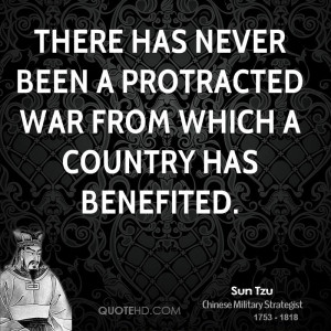 There has never been a protracted war from which a country has ...