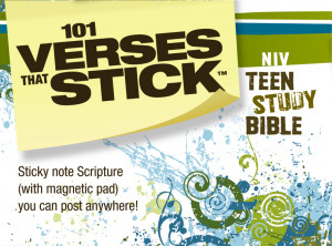 101 Verses that Stick for Teens based on the NIV Teen Study Bible