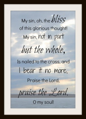 My favorite verse to my favorite hymn. Praise the Lord