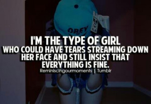 cute, girls, im the type of girl, pretty, quote, quotes