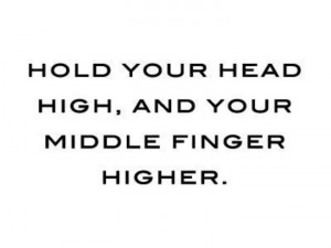 Hold your head high