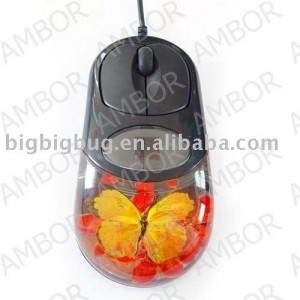Funny business gift - USB computer mouse real butterfly mouse
