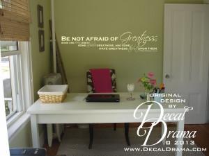 Decal Drama > Inspirational Quotes > Vinyl Wall Decal - Be Not Afraid ...