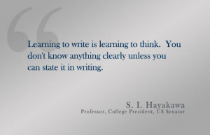 Quote: S. I. Hayakawa