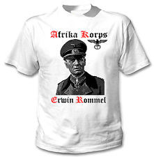 ERWIN ROMMEL AFRIKA KORPS GERMANY WWII- NEW AMAZING GRAPHIC TSHIRT- S ...