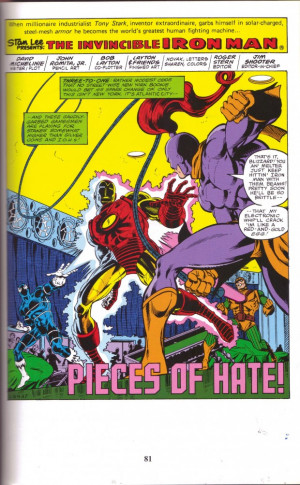 ... as a cardiograph scratching out the lines, Day 46: Iron Man #124