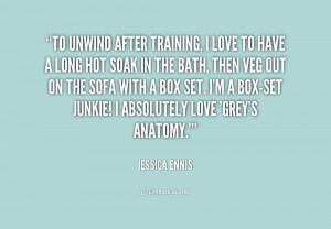 To unwind after training, I love to have a long hot soak in the bath ...