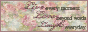 hearts Live Laugh Love Facebook Covers - addacover.com