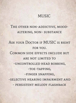 Side effects of MUSIC :)
