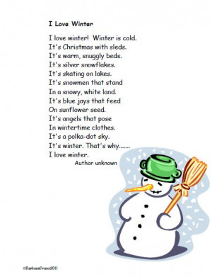 Winter Poems Winter poems