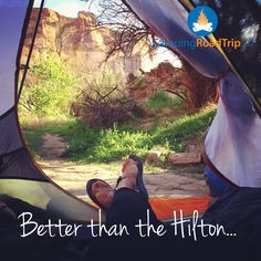 Camping , RVing or just sleeping #outdoors ... beats The Hilton Hotel ...