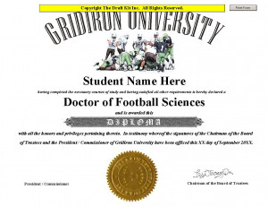 Doctorate of Football Sciences