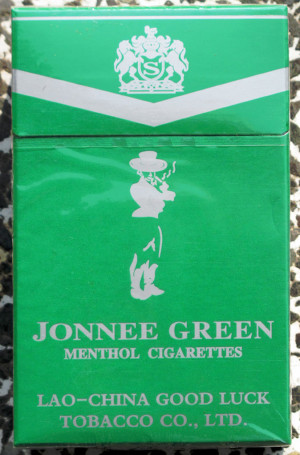... menthol cigarettes, made by the China-Laos Good Luck Tobacco Company