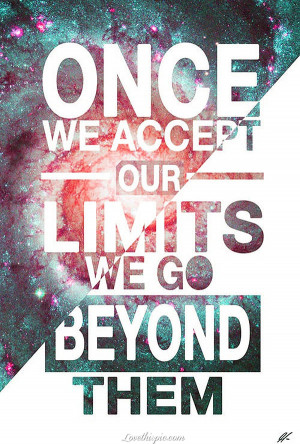 beyond our limits
