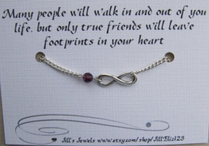 Friendship Infinity Chain Charm Bracelet with AB by JillEliz123, $12 ...