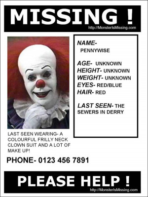 Missing:Pennywise by harperc