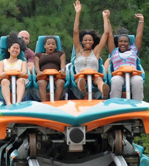 Funny facial expressions of people on roller coaster - 50 Pics