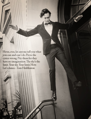 Tom Hiddleston #quote #I just want my life back #Oh who am I kidding ...