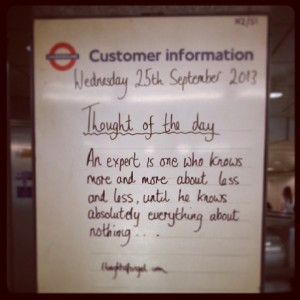 ... with London Underground’s inspirational quotes » London Tube Quotes