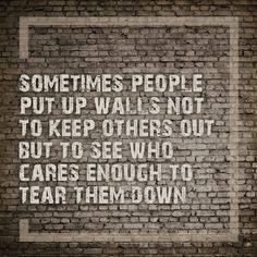 ... doing this again....time to build brick walls around my heart