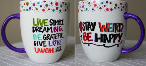 Target mugs only 2.00, Sharpie; Bake at 350, for 30 min