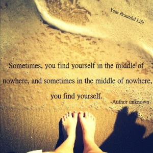 ... you find yourself in the middle of nowhere ~ beach ~ Inspiration