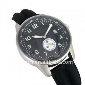 Stainless steel silicone wrist watches men