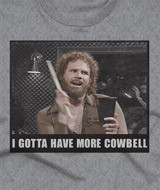 SNL More Cowbell t-shirts