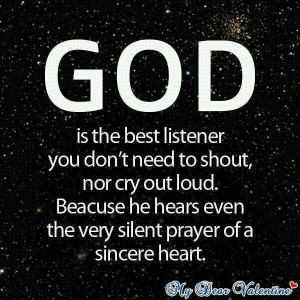 Silent prayer