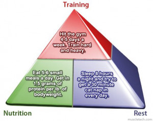 Training Nutrition Rest - The Bodybuilding Pyramid of Success