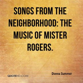 Donna Summer - Songs From the Neighborhood: The Music of Mister Rogers ...