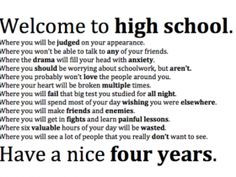 Screw high school, welcome to your freshman and sophomore year of ...