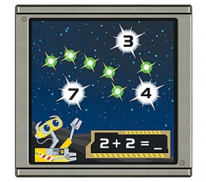 In “WALL-E” from LeapFrog for the Leapster, young players can gaze ...