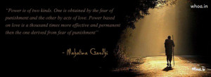 power is of two kinds gandhi quotes fb cover, indian freedom fighters ...