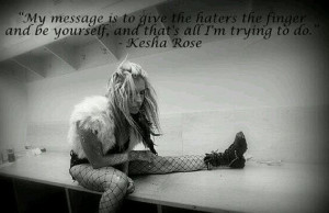 ... be yourself, and that's all i'm trying to do.