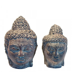 Ancient Buddha Head Statue Image