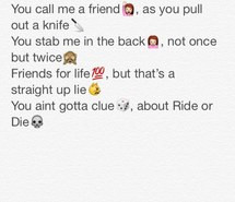 back, bff, fake, friends, lie, quotes, rod, stabbed