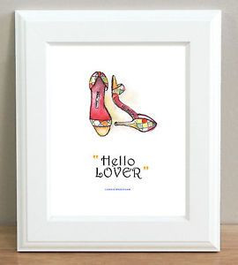 ... Manolo-Blahnik-Shoes-Unframed-Hello-Lover-2-Carrie-Bradshaw-QUOTE-GIFT