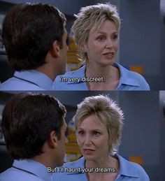 The 40-Year Old Virgin. Jane Lynch is so funny in this movie:) More