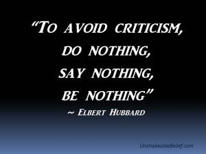 Criticism quote #1