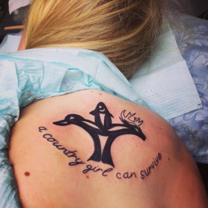 Country Girl Can Survive Tattoo